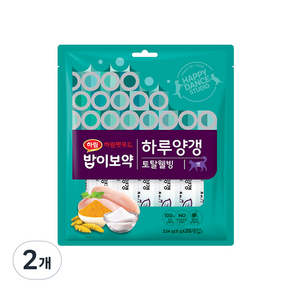 밥이보약 캣 하루양갱 토탈웰빙 간식 28p, 닭고기, 224g, 2개