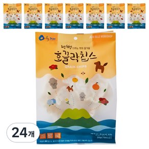 제주마미 호끌락 칩스 뻥튀기, 20g, 24개