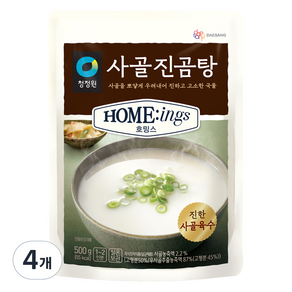 청정원 호밍스 사골진곰탕, 500g, 4개