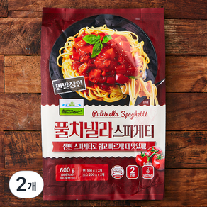 칠갑농산 풀치넬라 스파게티 2인분, 600g, 2개