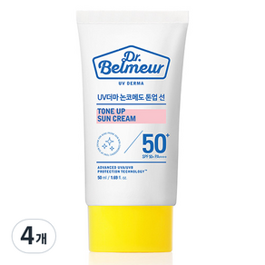 더페이스샵 닥터벨머 UV더마 톤업 선크림 SPF50+ PA++++, 50ml, 4개