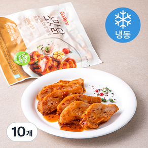 굽네 소스가 맛있는 닭가슴살 슬라이스 데미갈릭페퍼 (냉동), 120g, 10개