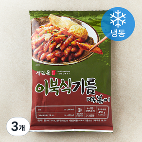 석관동떡볶이 이북식기름 떡볶이 (냉동), 450g, 3개