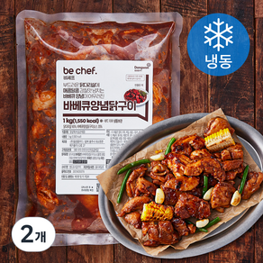 동원홈푸드 비셰프 바베큐 양념닭구이 (냉동), 1kg, 2개