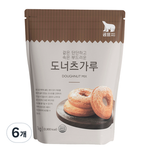 곰표 도너츠가루, 1kg, 6개