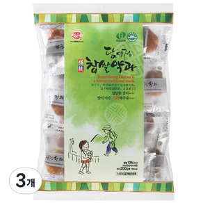 담미정 미니찹쌀약과, 200g, 3개