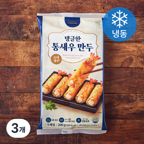 한만두 탱글한 통새우 만두 (냉동), 200g, 3개