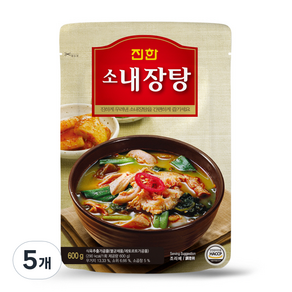 진한 소내장탕, 600g, 5개