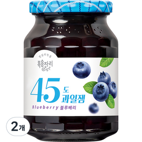 복음자리 45도 과일잼 블루베리, 350g, 2개