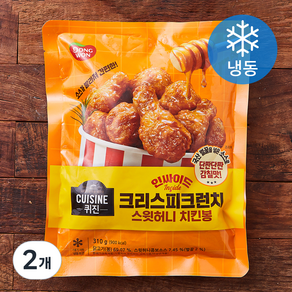 퀴진 인싸이드 스윗허니 치킨봉 (냉동), 310g, 2개