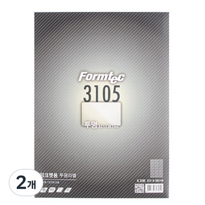 폼텍 전산라벨 IC-3105 잉크젯 투명 라벨지, 21칸, 10개