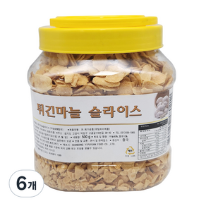 토호식품 튀긴마늘 슬라이스, 500g, 6개