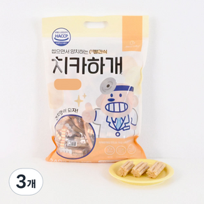 제로랩스 치카하개 강아지 덴탈껌, 피부 장, 240g, 3개