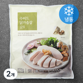 수비드 닭가슴살 갈릭 (냉동), 575g, 2개