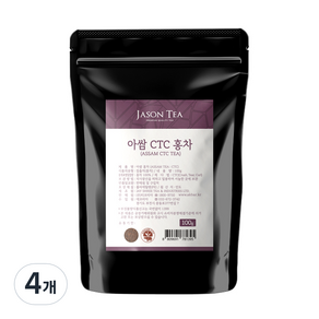 제이슨티 아쌈 CTC 홍차, 100g, 4개, 1개입