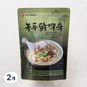 마니커에프앤지 녹두닭백숙, 500g, 2개