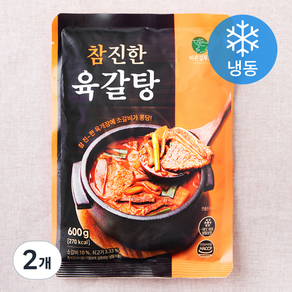 바른길푸드 참진한 육갈탕 (냉동), 600g, 2개