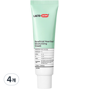 락토덤 피부에 유익한 어성초락토 수분 크림, 50ml, 4개