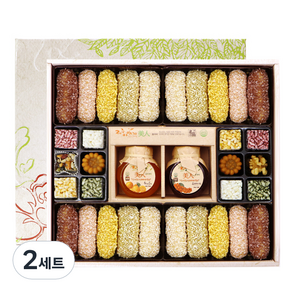 제주 액상차 고향 한과 혼합선물 + 보자기 세트, 650g, 2세트