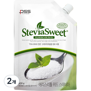 스테비아스위트 에리스리톨 위드 스테비아, 400g, 2개