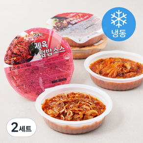 덮밥소스 모듬 C 세트 오돌뼈 210g + 제육덮밥 210g + 쭈꾸미불고기 200g + 치즈불닭 210g + 매콤 히로미찌찜닭 250g (냉동), 2세트