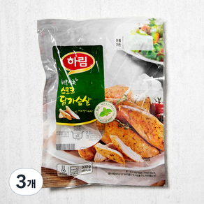 하림 허브 스모크 닭가슴살, 300g, 3개