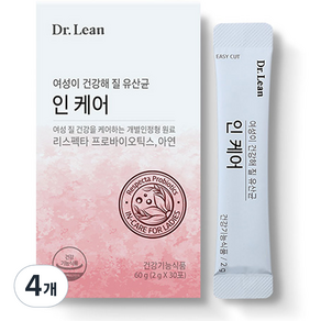 닥터린 인케어 유산균, 60g, 4개