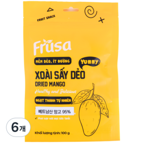 Fusa 푸루사 건망고, 100g, 6개