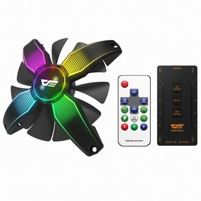 dakFlash 케이스쿨러 TALON PRO + ARGB REMOTE COMBO KIT, 1개