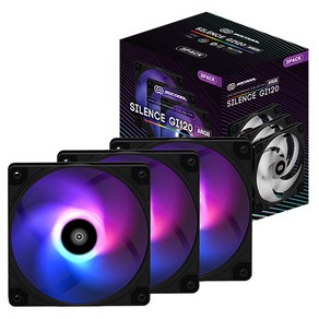 쓰리알시스템 케이스 쿨러 BLACK SILENCE GI 120 ARGB 3p