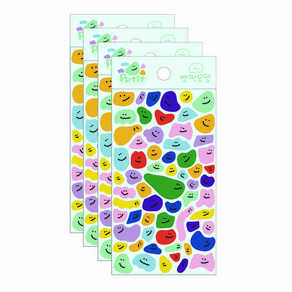 쁘띠팬시 뽀짝모양 씰 스티커 DA5572