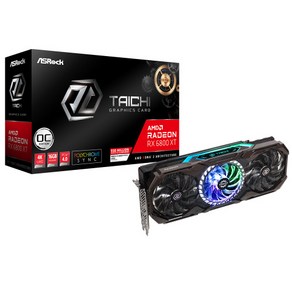 애즈락 라데온 RX 6800 XT Taichi X OC D6 16GB 그래픽카드 에즈윈