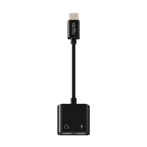 엑토 USB C-C타입 이어폰 충전 듀얼 젠더 AUXA-03