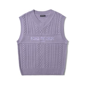 5252BYOIOI BASIC CABLE KNIT VEST