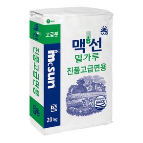 맥선 밀가루 진품 고급면용, 20kg, 1개