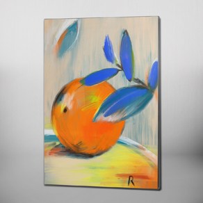 RYMD Oange Painting 인테리어 액자, 엣지 액자