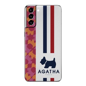 아가타 레더 프로텍티브 휴대폰 케이스 AGATHA-11, 1개