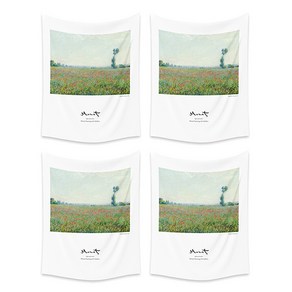 블럭마트 Monet 패브릭 포스터 태피스트리 4p, TYPE4