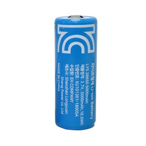 라이트형제 26650 5000mAh 리튬이온 배터리 충전지, 1개입, 1개