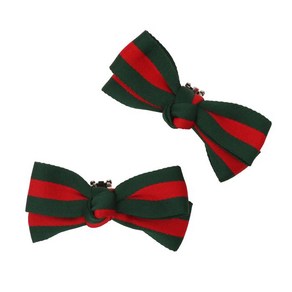 여아용 STRIPE BOW 신발 악세서리 BBKCBNTASB11GRNF 2p