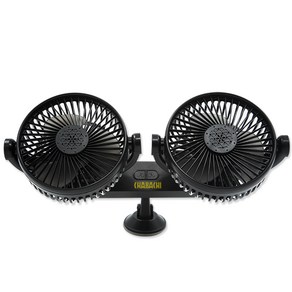 차바치 차량용 3단 멀티팬 선풍기, CHABC-21FAN002, CHABC-21FAN002