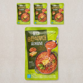 풀무원 송탄식부대찌개양념, 150g, 4개