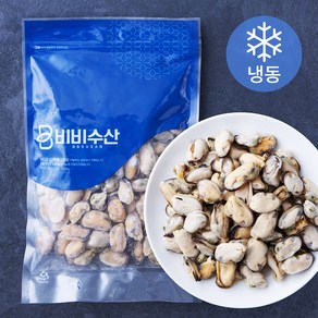 비비수산 큼직한 자숙 홍합살 (냉동), 400g, 1개