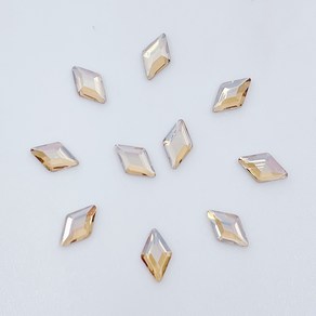 메이브라운 네일스톤 대용량 미니다이아 3 x 5 mm, 골드, 50개