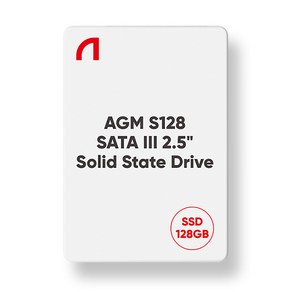 앱코 AGM S128 SATA3 SSD 화이트 100 x 70 x 7 mm