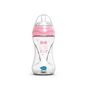 누비타 신생아 PP 젖병 250ml, 핑크, 1개