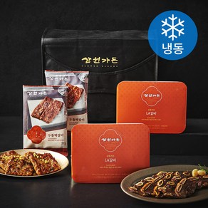 삼원가든 LA갈비 500g x 2개 + 두툼 떡갈비 160g x 8개 선물세트 (냉동), 1세트