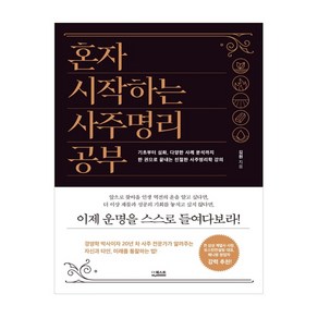 혼자 시작하는 사주명리 공부:기초부터 심화 다양한 사례 분석까지, 김원, 더퀘스트