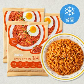 Rally 닭가슴살 곤약볶음밥 김치 (냉동), 200g, 3개