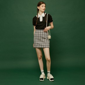 플레이뎁 Tweed Mini Skirt DECMA7005M